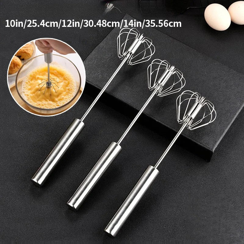 Semi-Automatic Stainless Steel Egg Beater