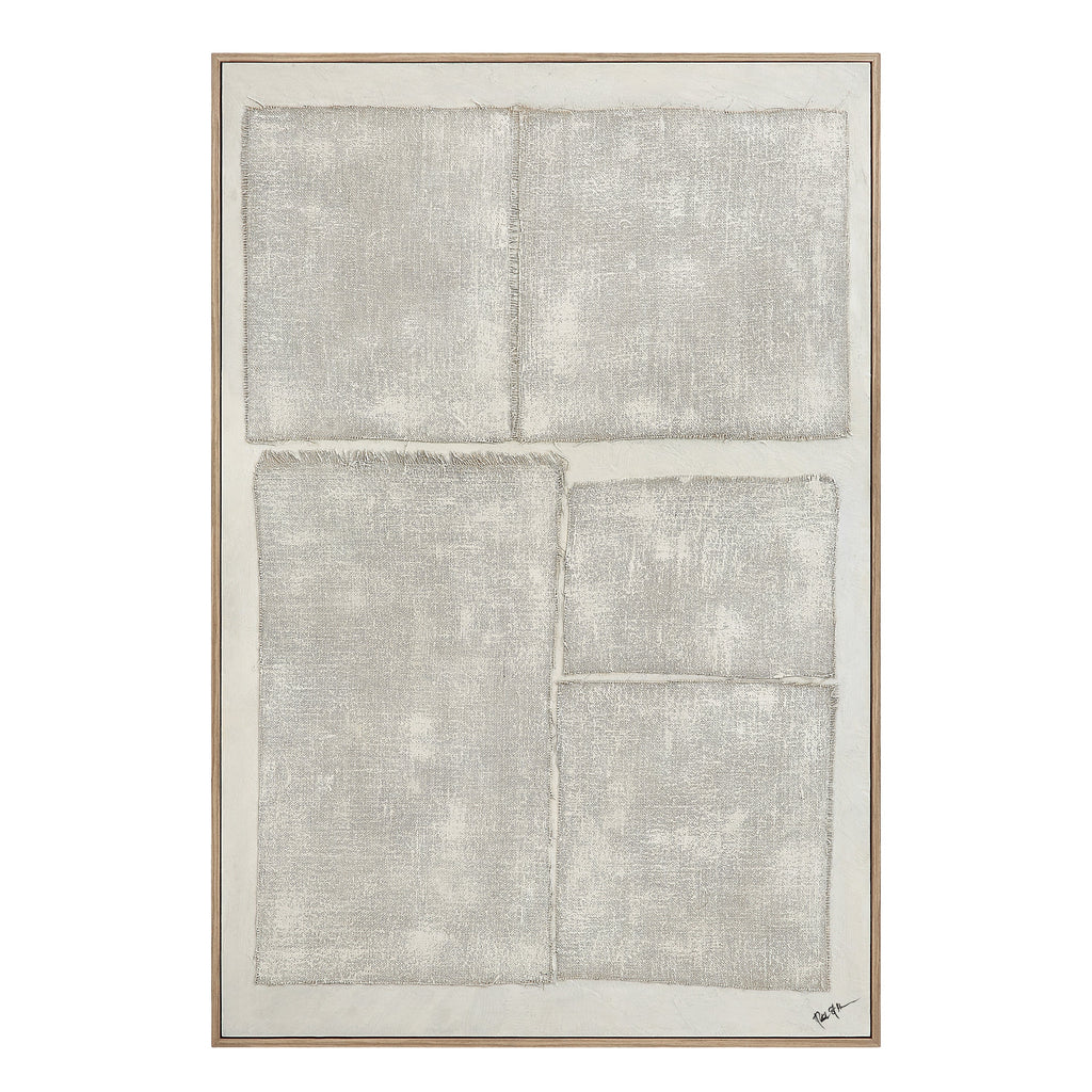 Renwil Picardy 60.3" Wide Wall Art with Wood Frame - Oak