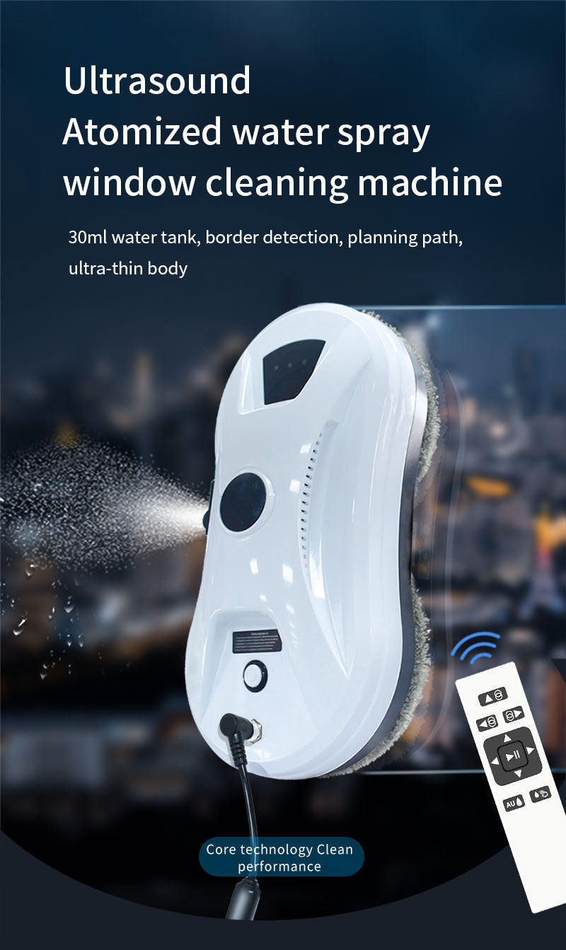 Smart Window Cleaner Robot – Auto Spray Glass & Tile Cleaning Robot