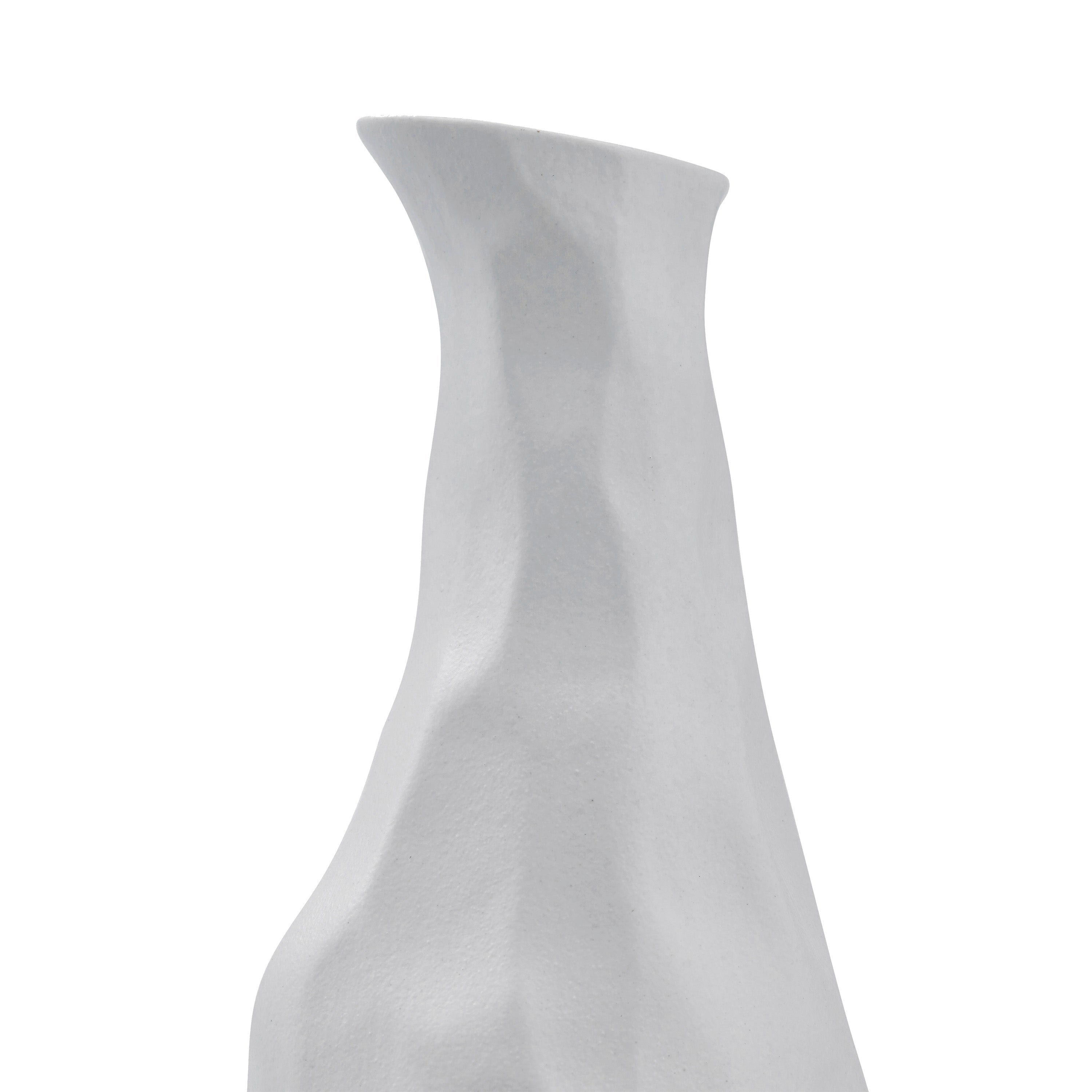 Renwil Blouin Indoor Ceramic Stoneware Vase - White Semi-Gloss