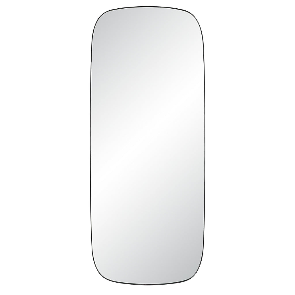 Renwil Almandine 72" Tall Rectangular Mirror - Matte Black