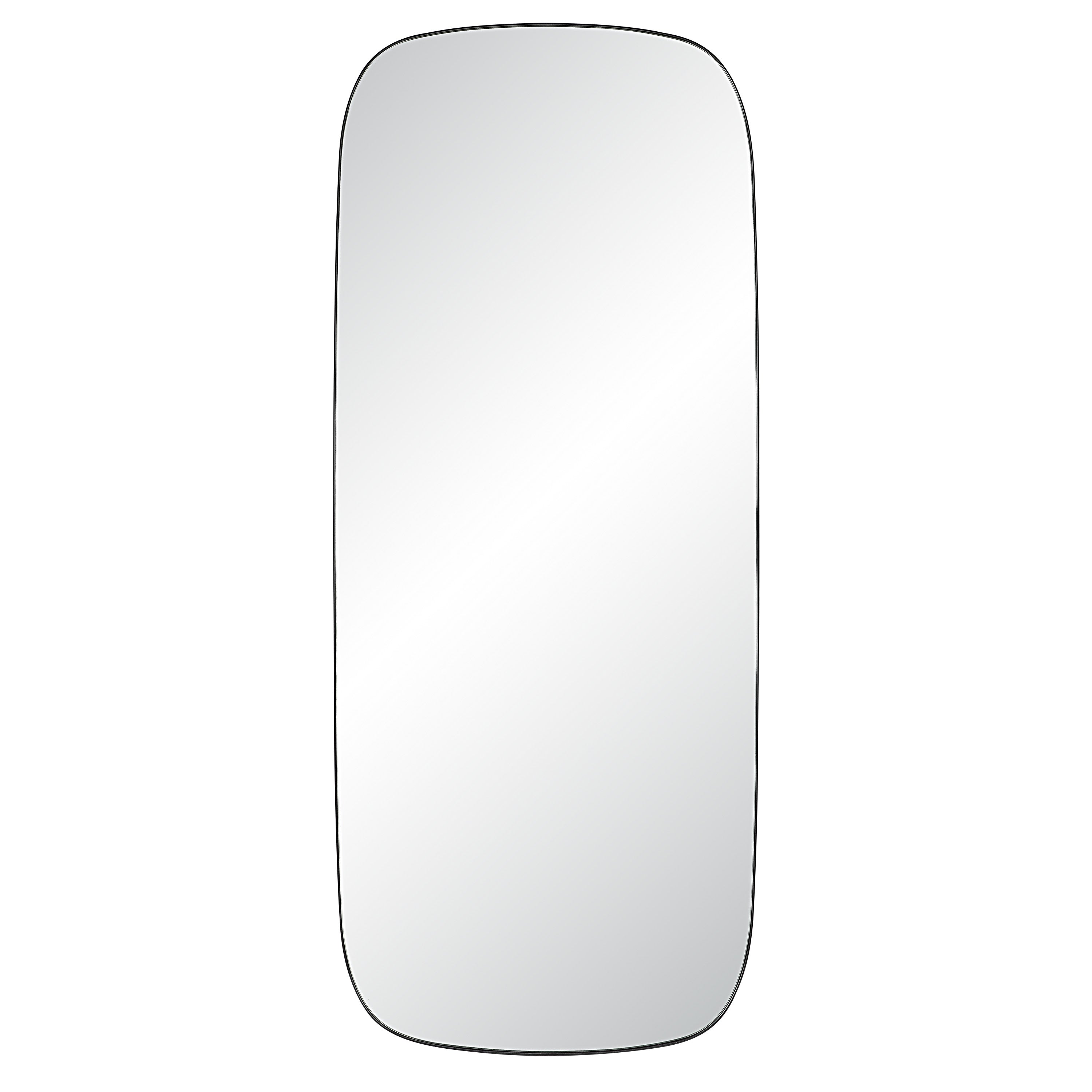 Renwil Almandine 72" Tall Rectangular Mirror - Matte Black