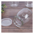 10-Piece 4Oz Clear Glass Jars With Pe Lids - Perfect For Yogurt, Pudding, Milk, Jam, Jelly, Mousse & Honey - Reusable, Round Containers For Home Kitchen Use
