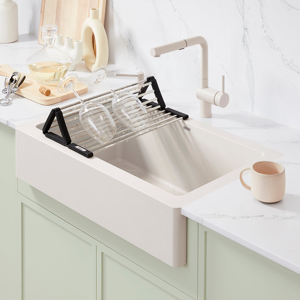 Blanco Stainless Steel Foldable Drying Mat