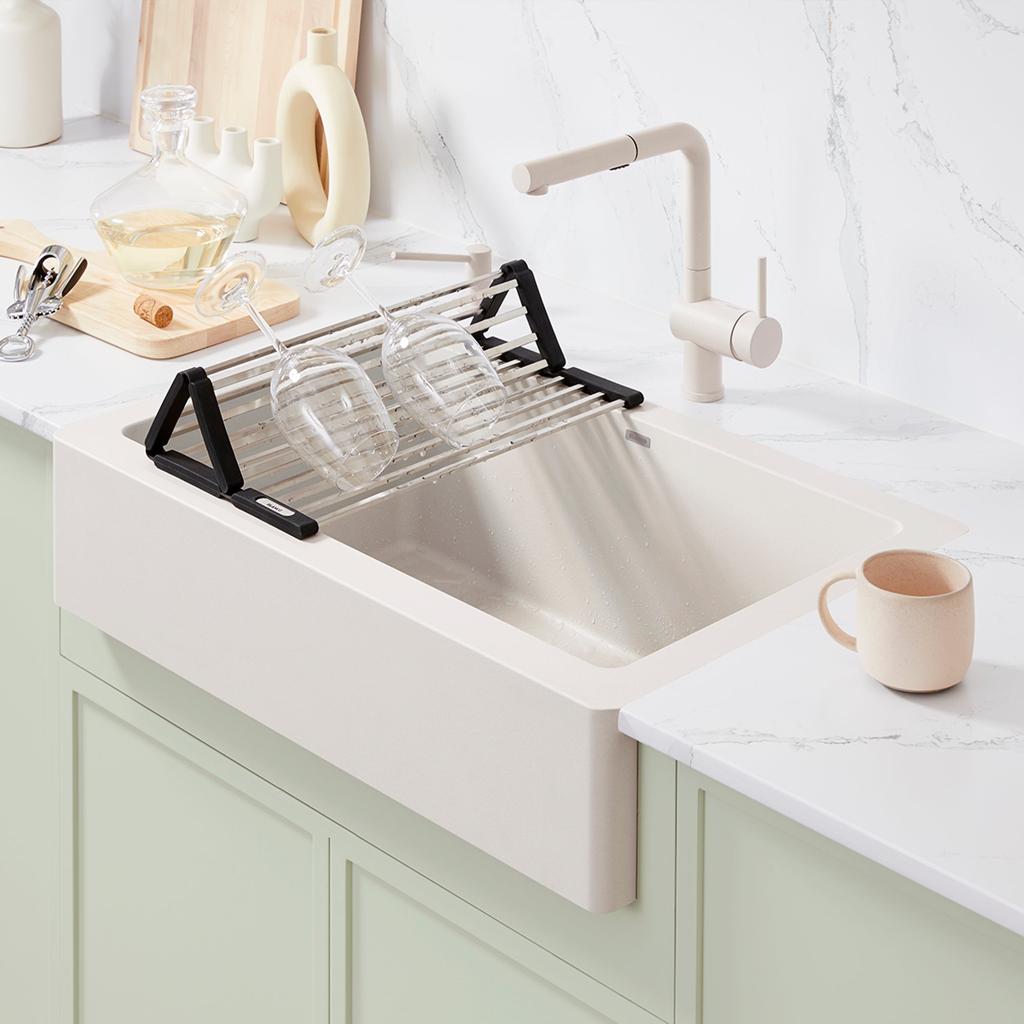Blanco Stainless Steel Foldable Drying Mat