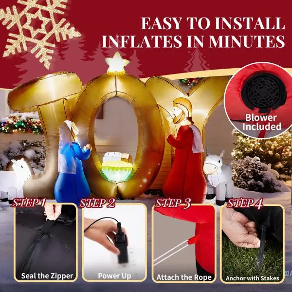 7.5FT Lighted Christmas Inflatable Decoration