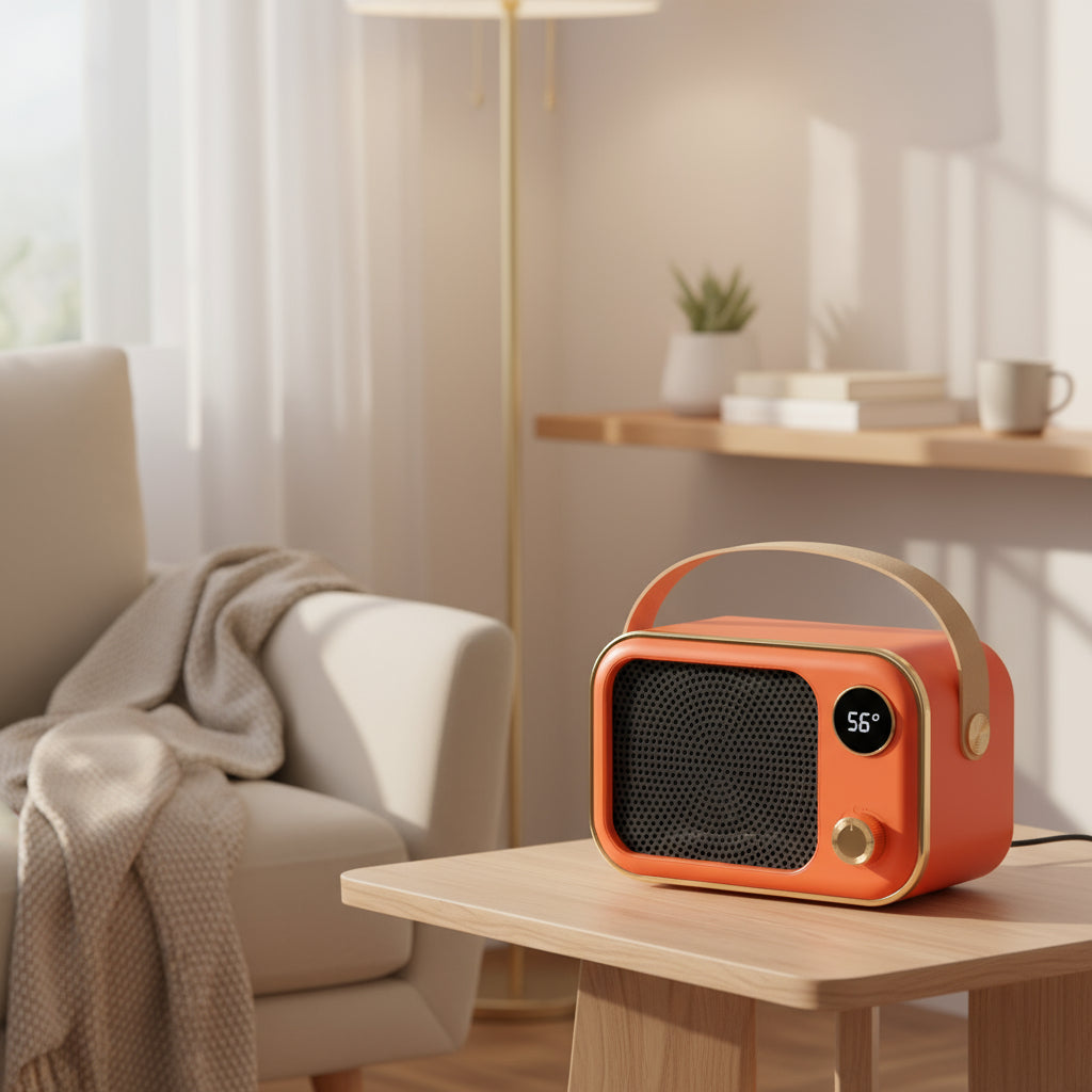 🔥 Digital Display Warm Air Blower – High Power Desktop Heater