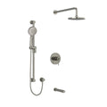 Riobel CS 3-Way Shower System: Hand Shower Rail, Shower Head and Tub Spout
