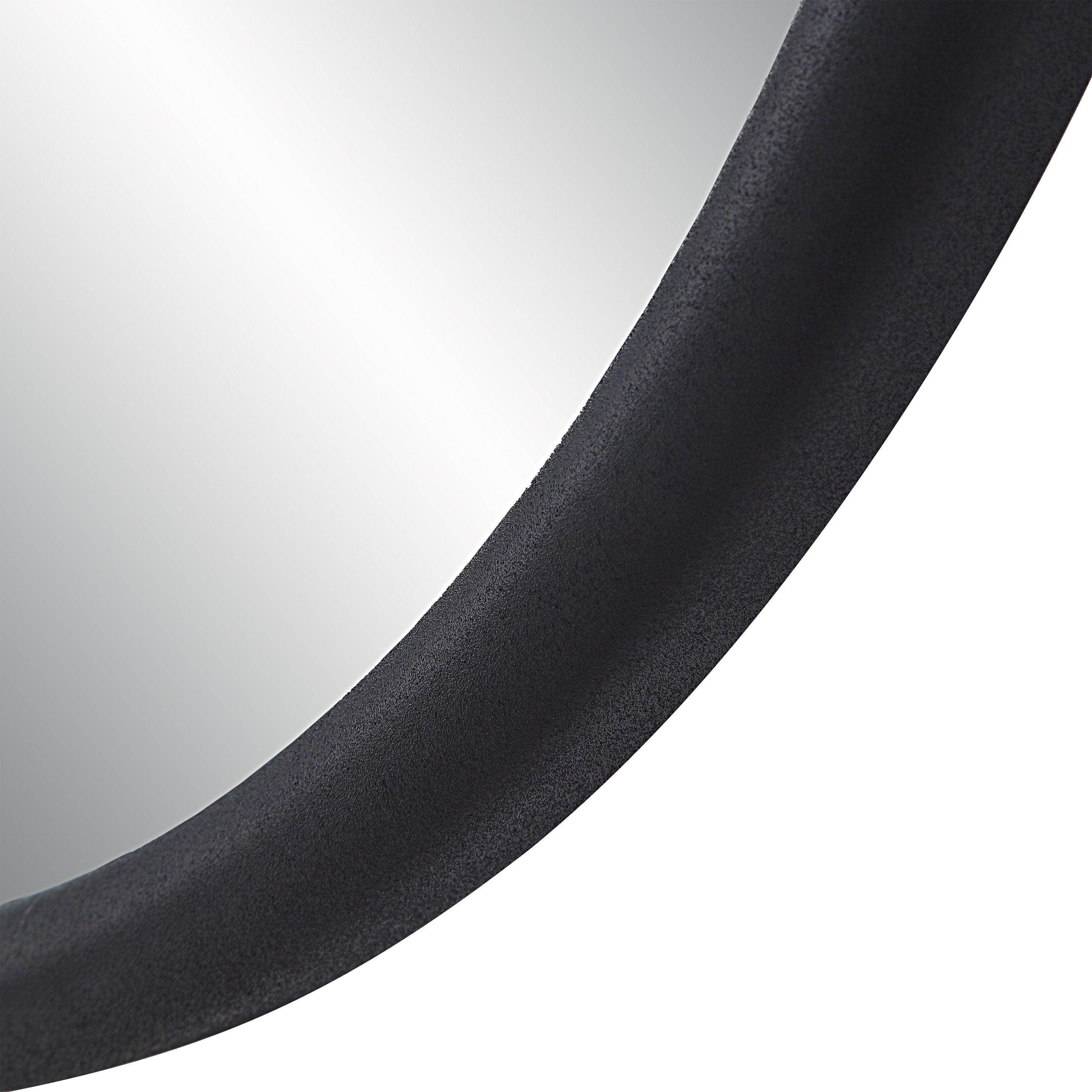 Renwil Namur 36" Tall Round Mirror - Matte Black