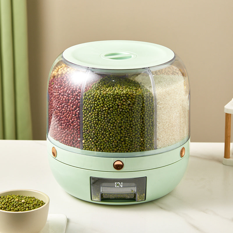 360° Rotating Grain Storage Container