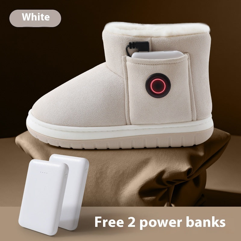 Electric Heating Shoes – Rechargeable Foot Warmer Winter Shoes