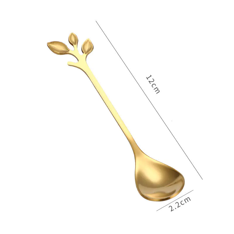 Creative Leaf Stainless Steel Dessert Spoon