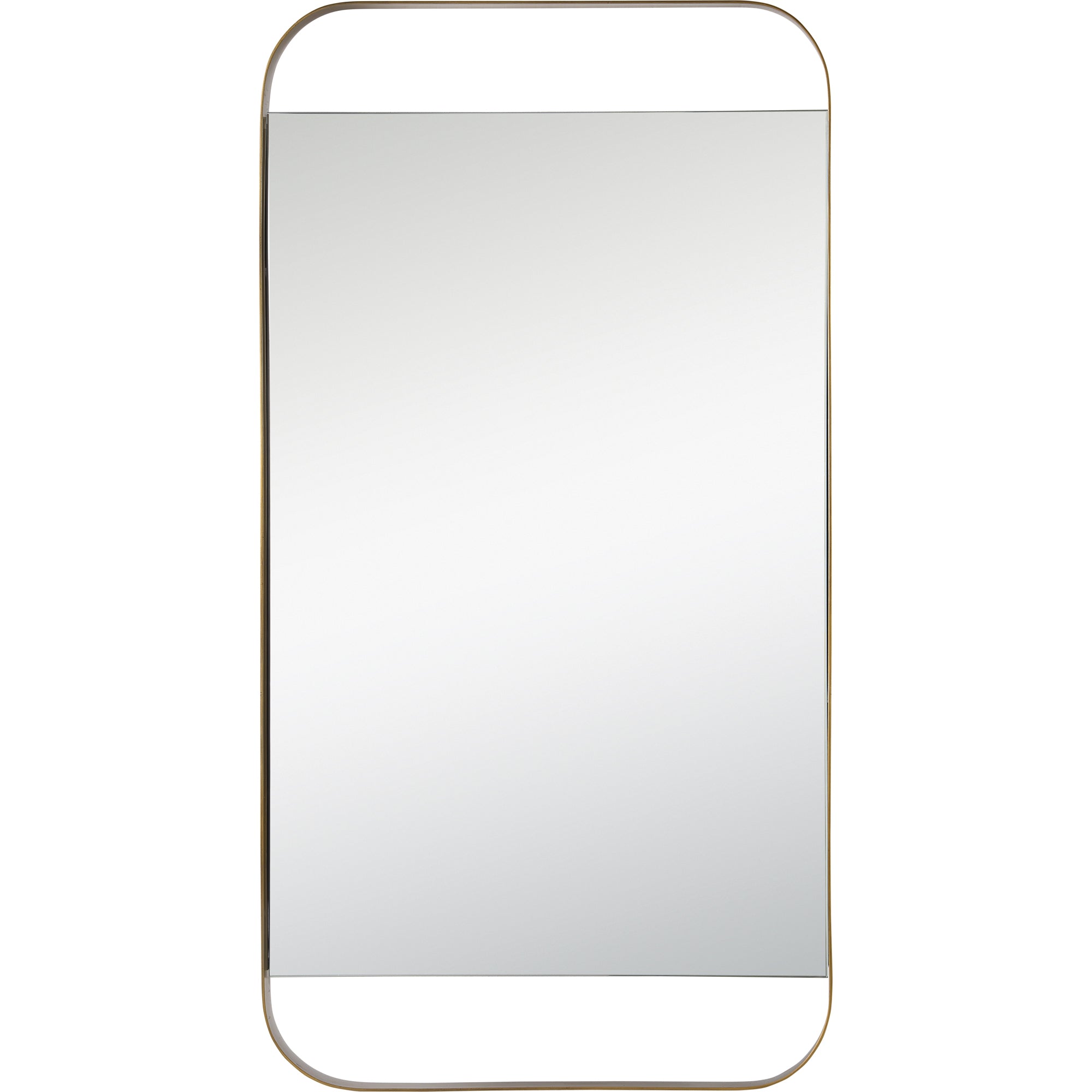 Renwil Zariyah 38" Tall Rectangle Wall Mirror - Yellow