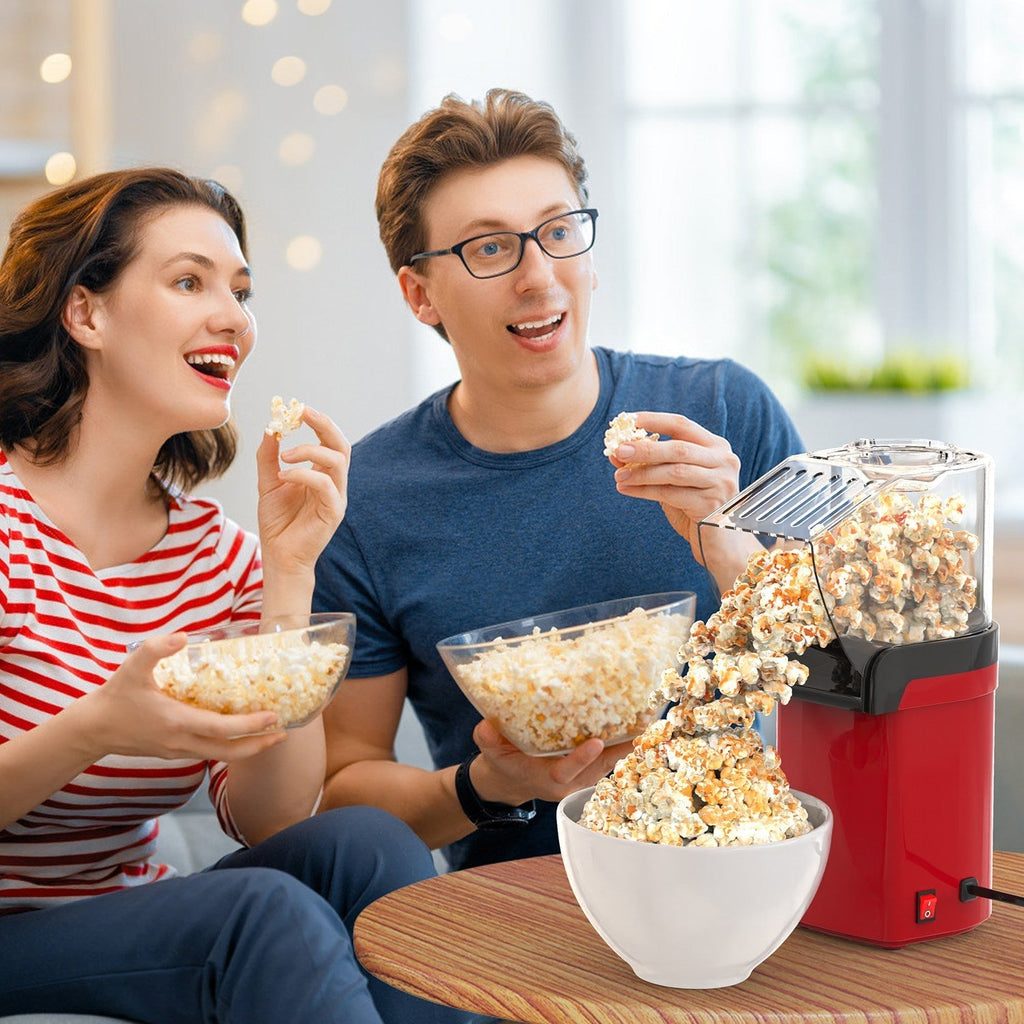 🍿 Electric Hot Air Popcorn Popper – 1200W Oil-Free Popcorn Maker