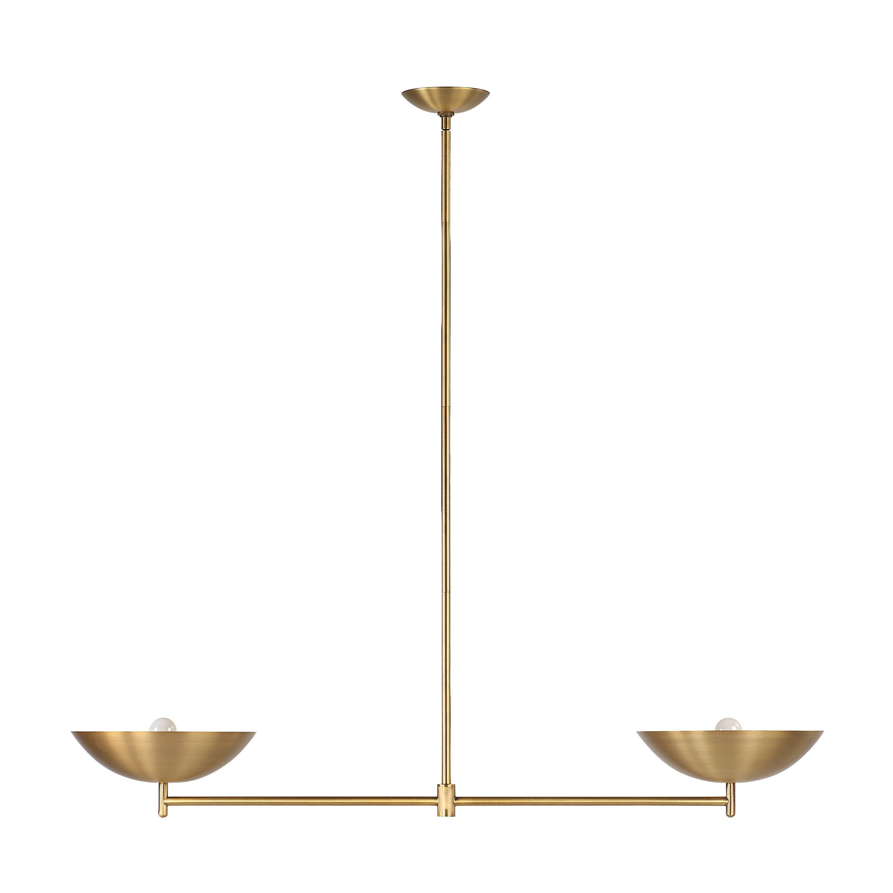 Renwil Waxlow 64.5" Height Ceiling Fixture - Plated Dark Antique Brushed Brass
