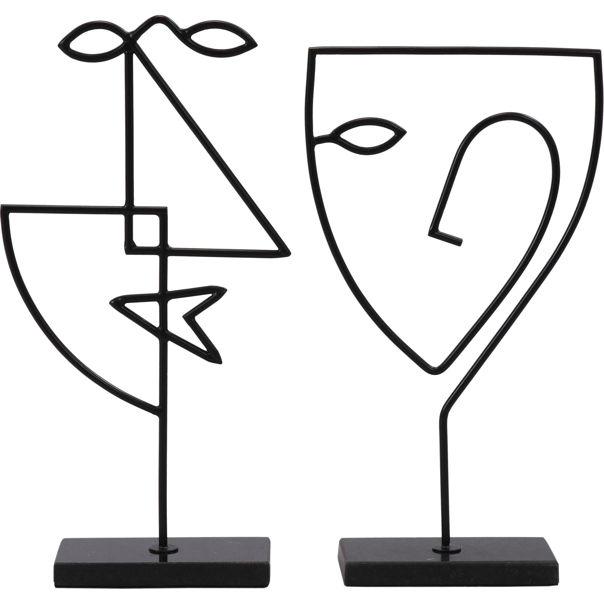 Renwil Posie Indoor Iron Statue - Matte Black