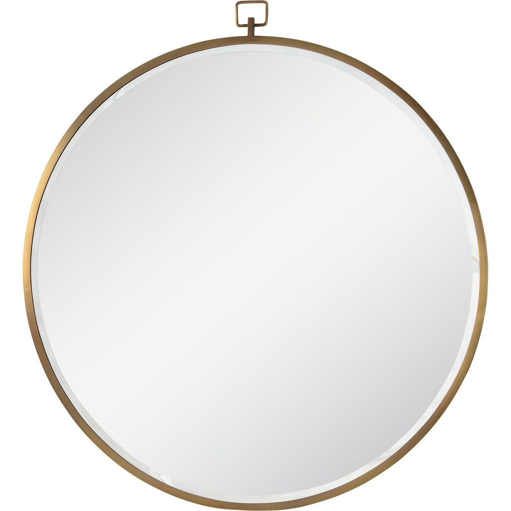 Renwil Azam 34" Tall Round Wall Mirror - Yellow