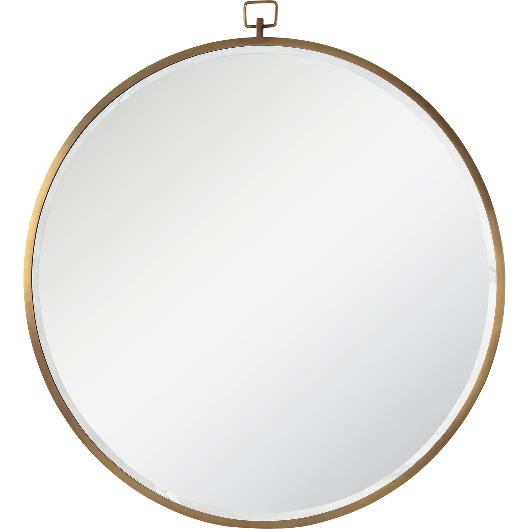 Renwil Azam 34" Tall Round Wall Mirror - Yellow