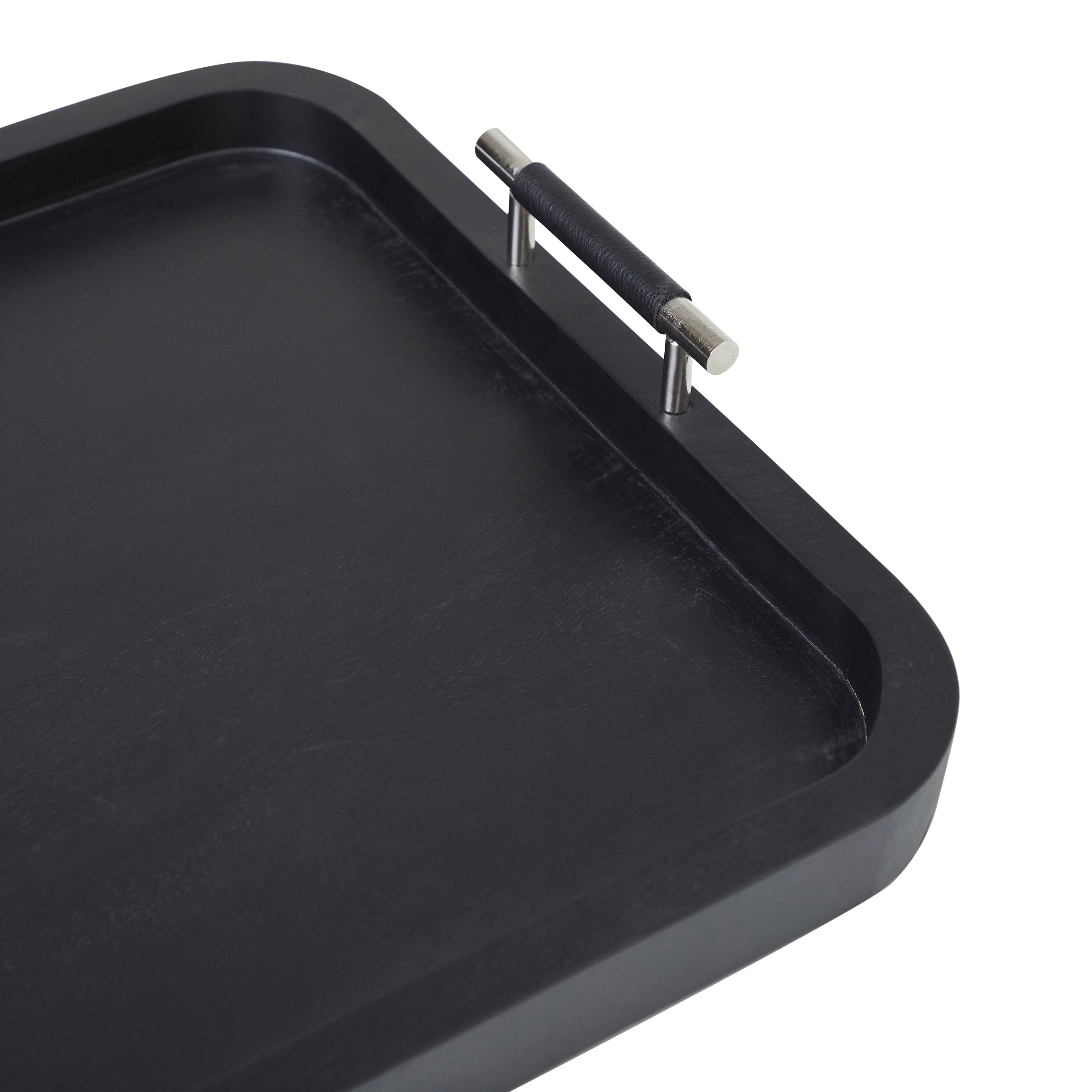 Renwil Hudson Indoor Mango Wood Tray - Black