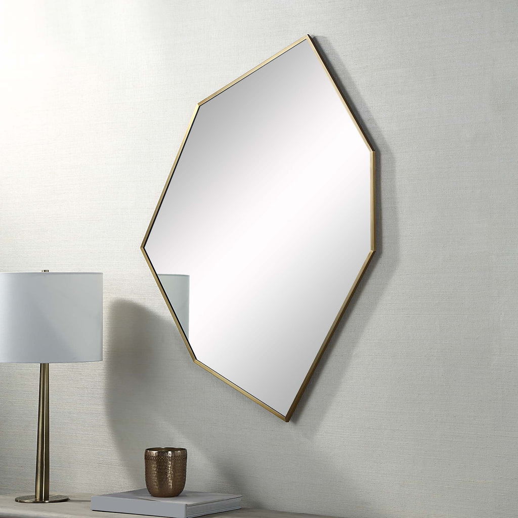 Renwil Devika 41" Tall Irregular Wall Mirror - Yellow