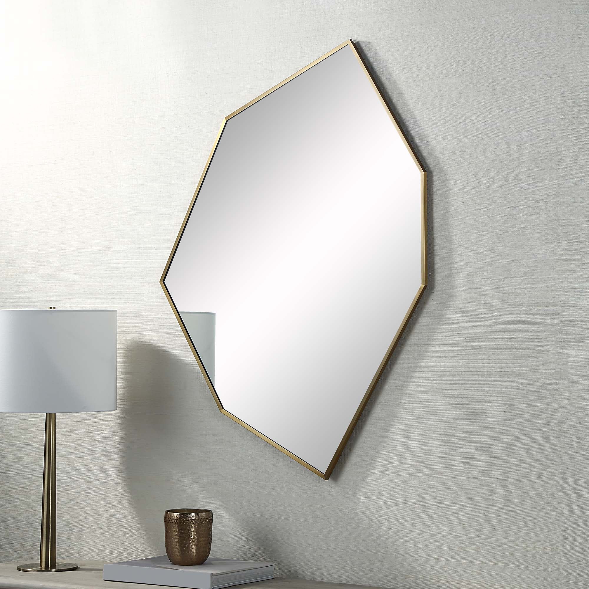 Renwil Devika 41" Tall Irregular Wall Mirror - Yellow