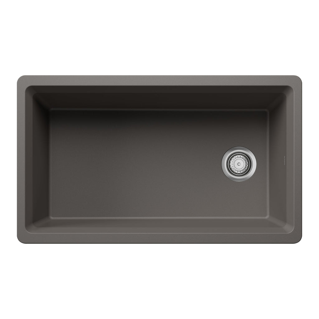 Blanco Inteos Silgranit 33" Single Bowl Reversible Undermount Workstation Kitchen Sink