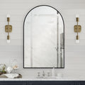 Renwil Waren 36" Tall Arch Wall Mirror - Black