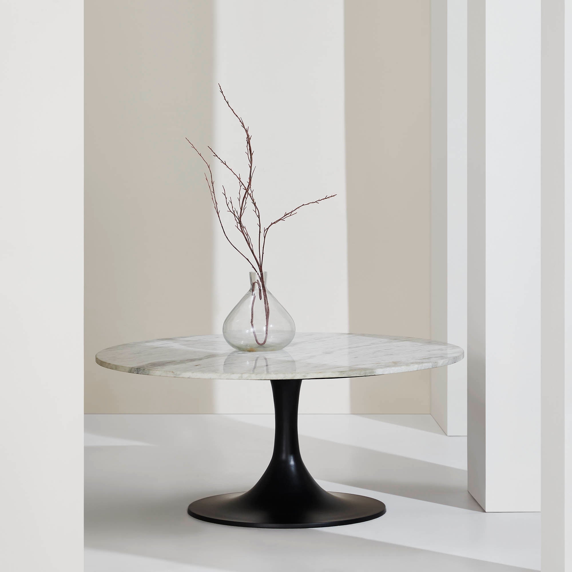Renwil Lovisa Indoor Aluminum Table - Antique Brass