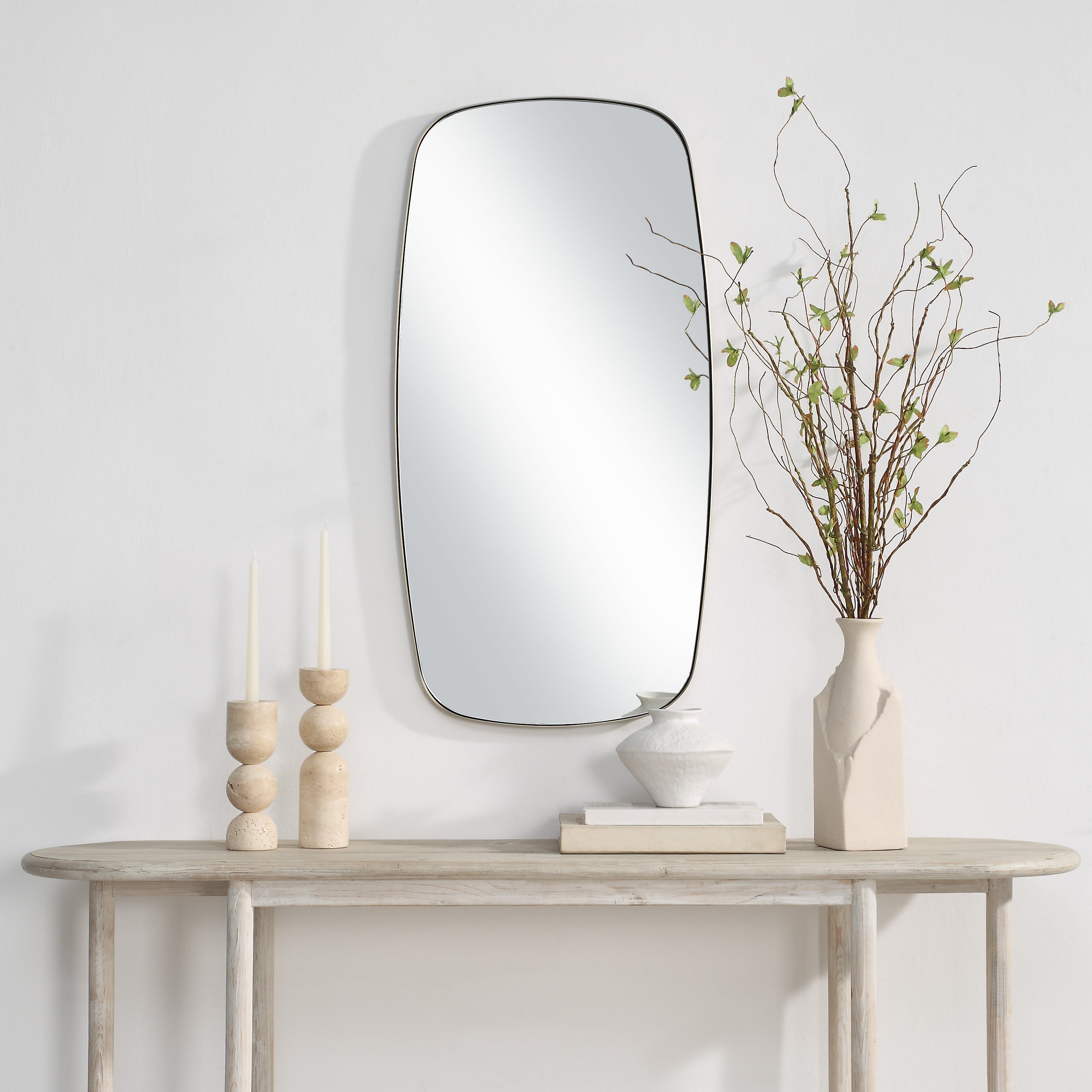 Renwil Jacossa 40" H x 20" W Wall Mirror - Yellow