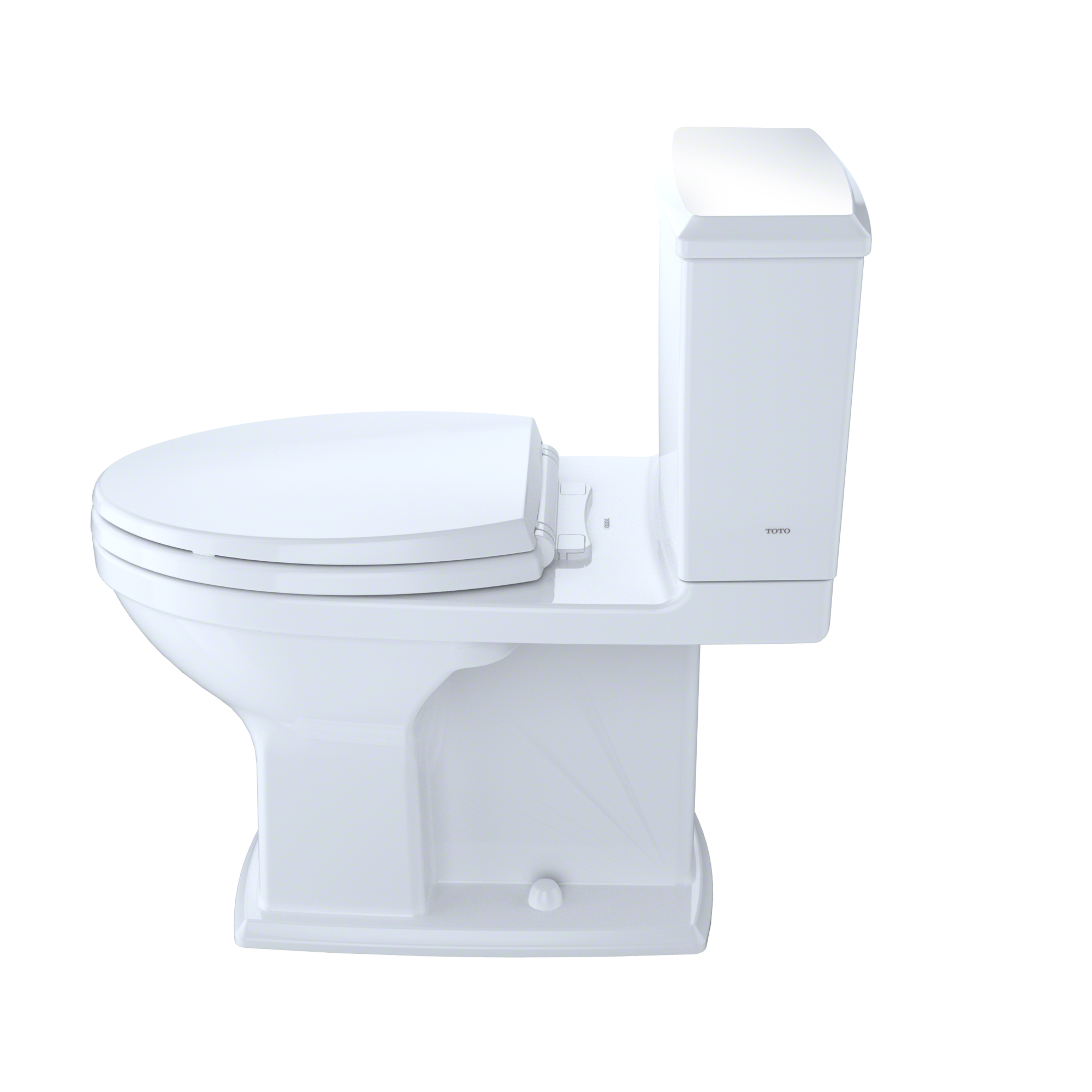 TOTO Connelly Two Piece Elongated Dual Max 1.28 and 0.9 GPF Universal Height Toilet with Cefiontect and Right Lever