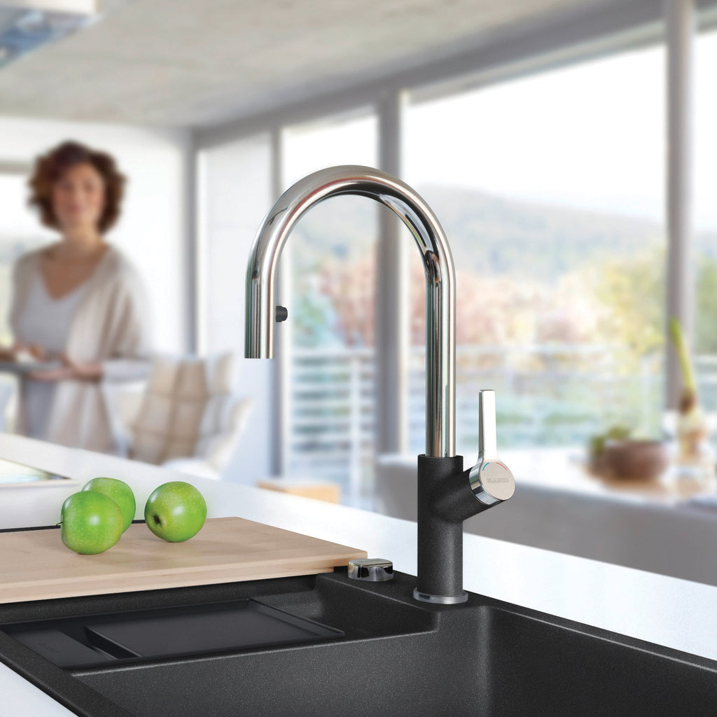 Blanco Urbena Pull-Down Dual-Spray Kitchen Faucet