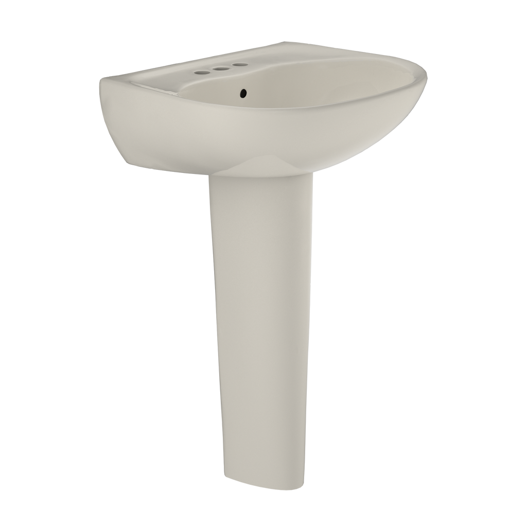 TOTO Supreme Oval Basin Pedestal Bathroom Sink For 4" Center Faucets