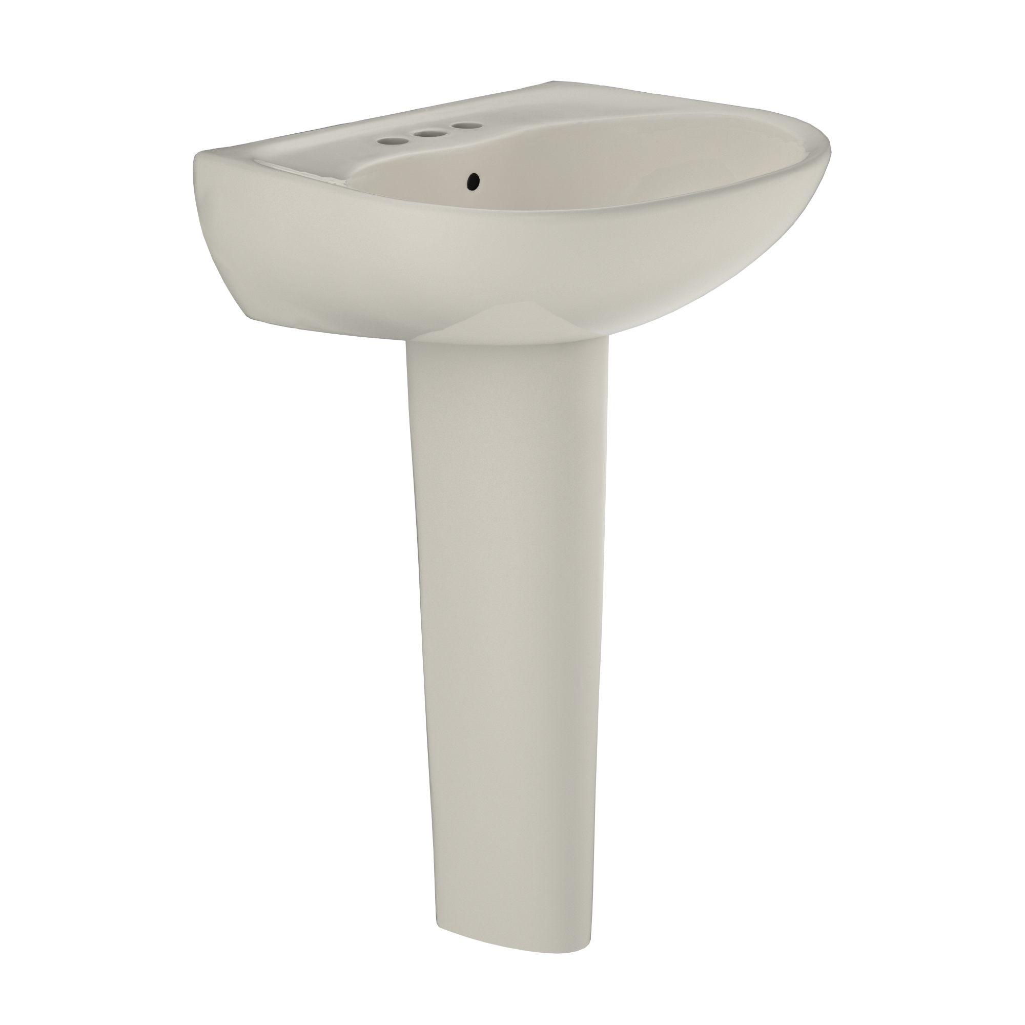 TOTO Supreme Oval Basin Pedestal Bathroom Sink For 4" Center Faucets