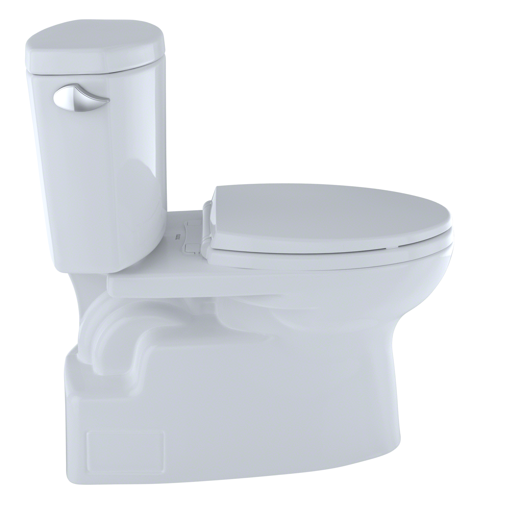 TOTO Vespin II Two Piece Elongated 1.28 GPF Universal Height Skirted Design Toilet with Cefiontect