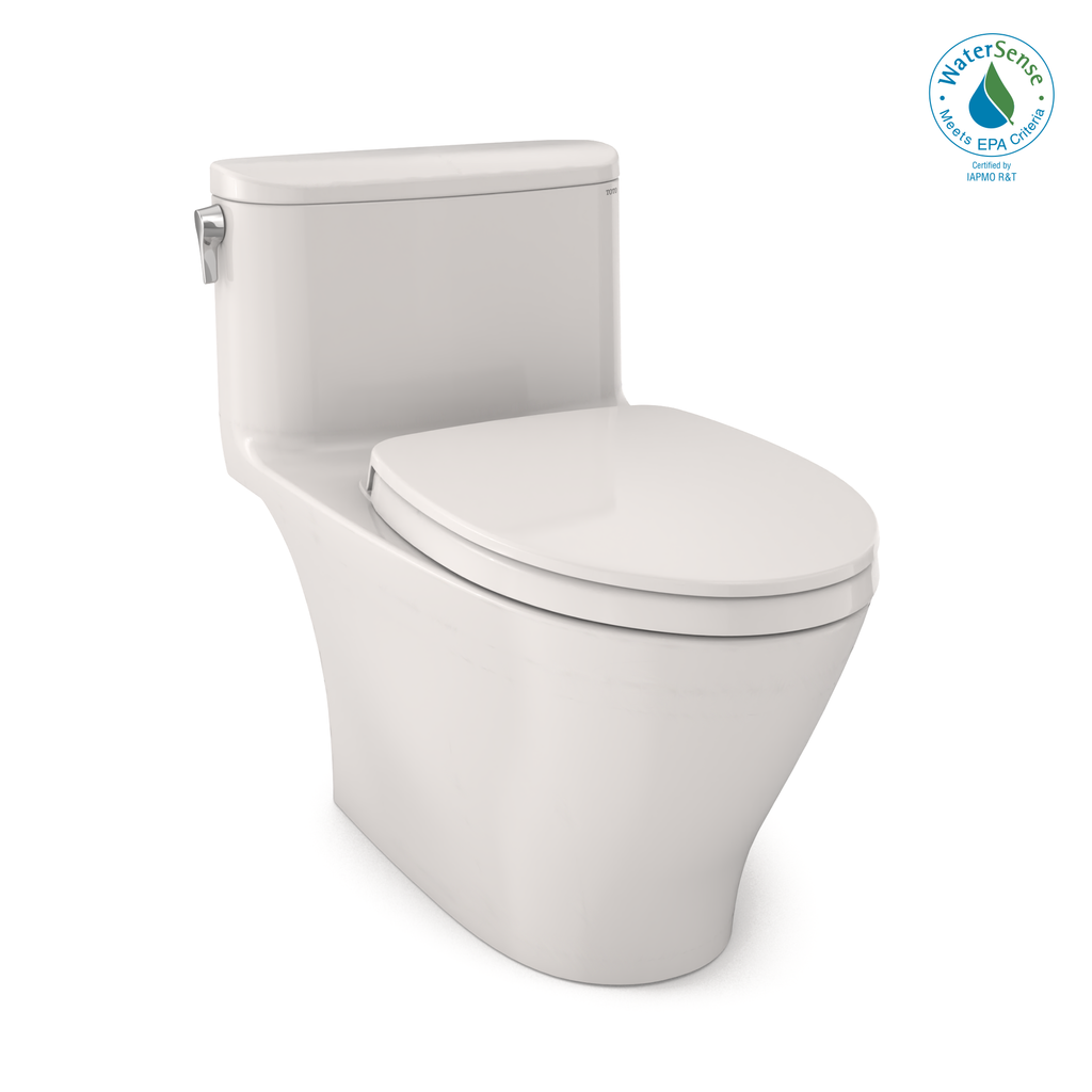 TOTO Nexus One Piece Elongated 1.28 GPF Universal Height Toilet with Ss124 Softclose Seat - Washlet+ Ready