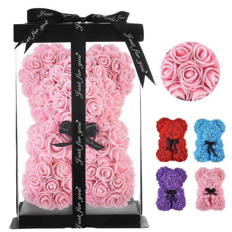Valentine Foam Forever Rose Teddy Bear