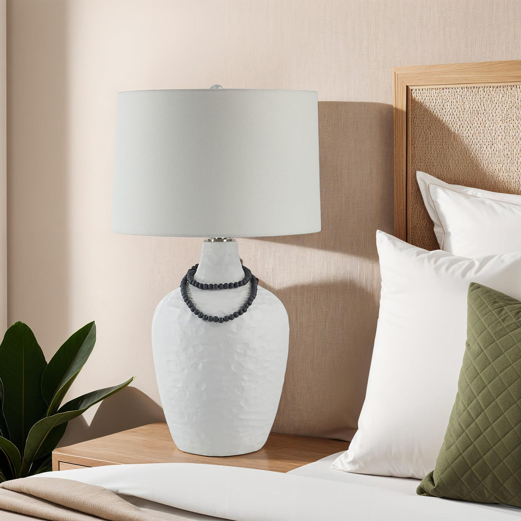 Everren Naranja 29.75" Height Table Lamp - Textured White