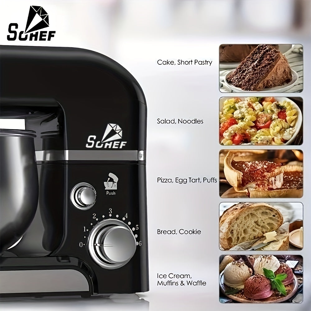 Fully Automatic Multi-functional Kitchen Electric Mixer, Automatic Dough Mixer, Home Whisk, Electric Food Mixer, Stand Mixer Cook MachineFully Automat