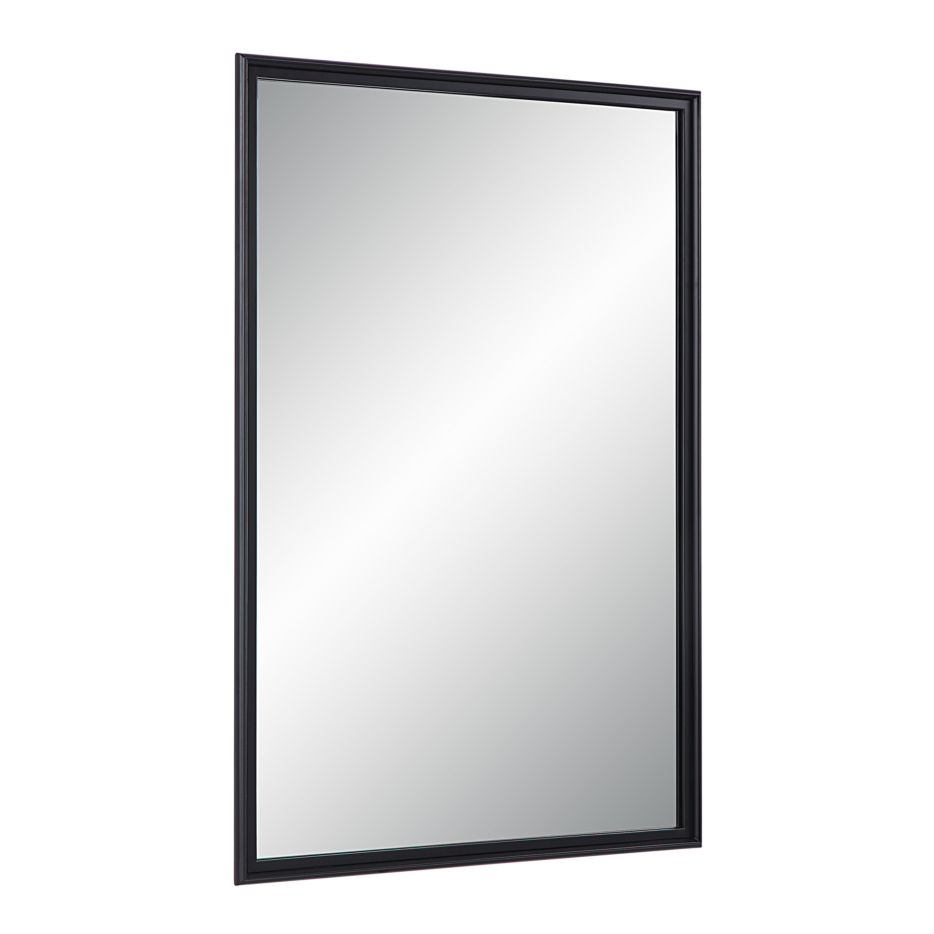 Renwil Lausanne 36" Tall Rectangular Mirror - Matte Black