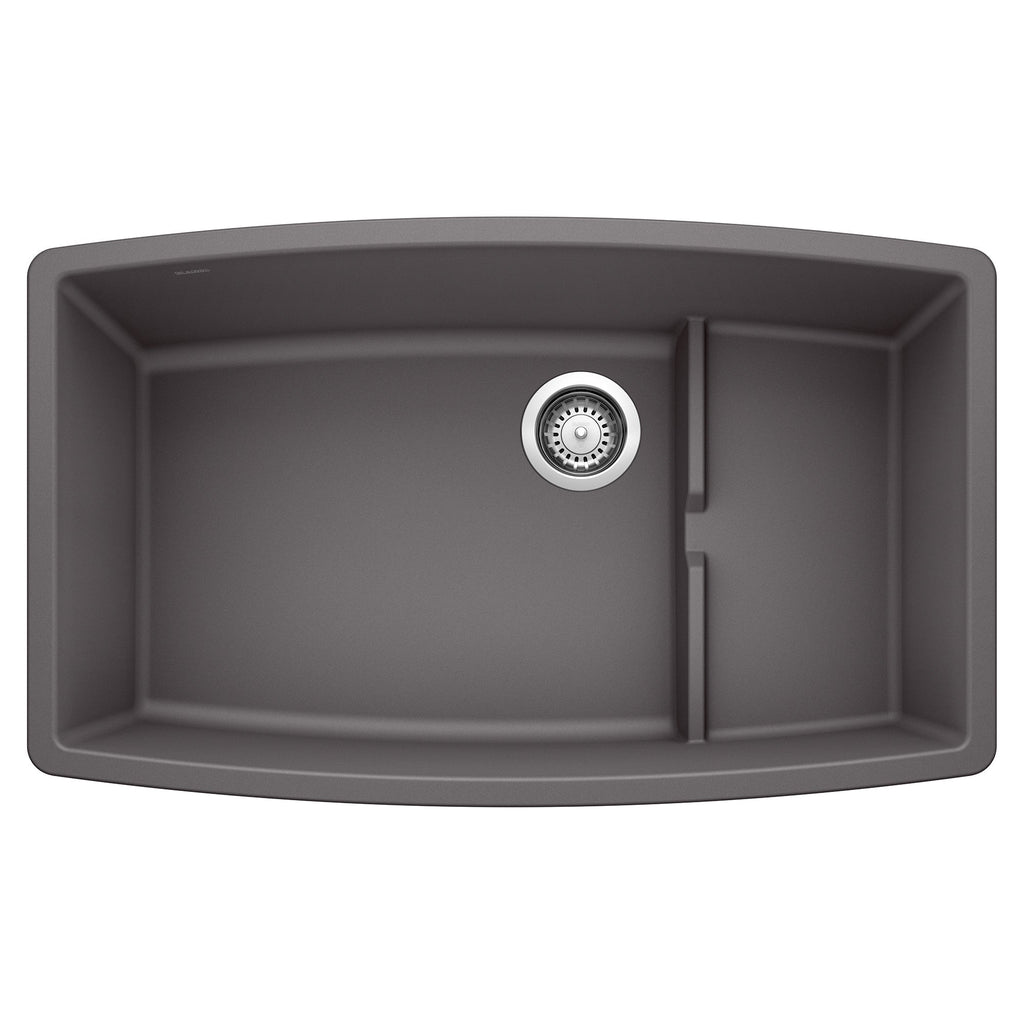 Blanco Performa Cascade Silgranit 32" Single Bowl Undermount Kitchen Sink with Colander