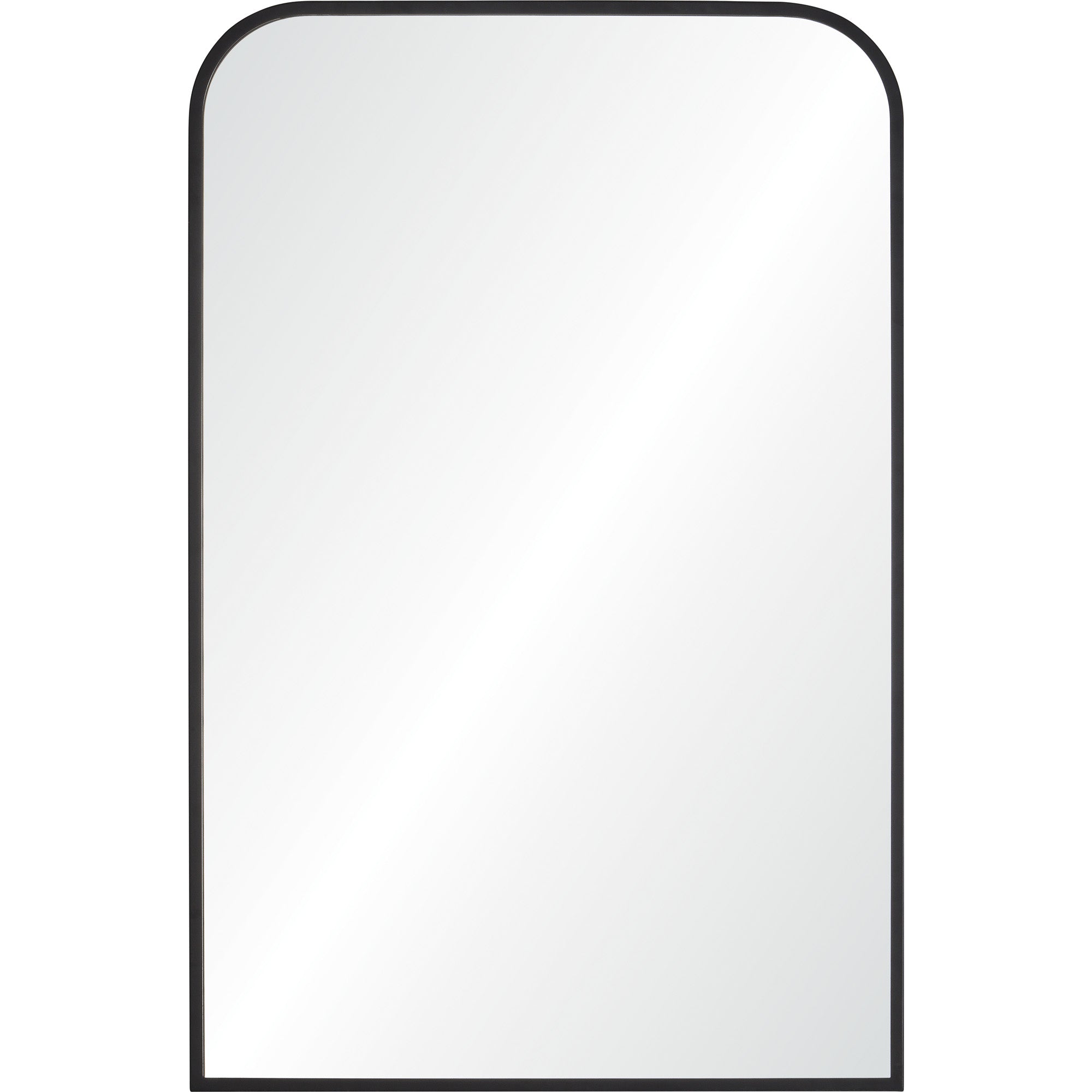 Renwil Jackline 36" Tall Rectangle Wall Mirror - Black