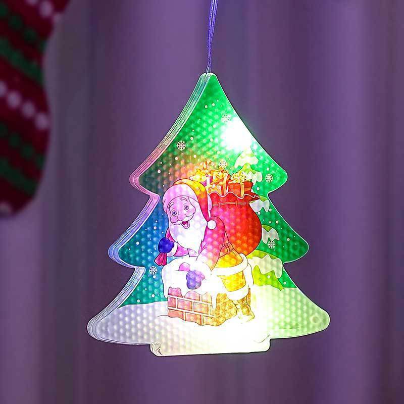 ✨ Painted Christmas Curtain Lights – Festive LED Ambience Décor