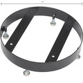 Global Industrial™ Metal Slatted Trash Receptacle Base - Black