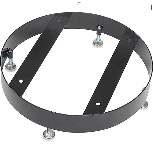 Global Industrial™ Metal Slatted Trash Receptacle Base - Black