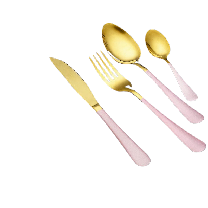 4-Piece Stainless Steel Cutlery Set  Mirror Polished Knife, Fork & Spoon for Home & Restaurant