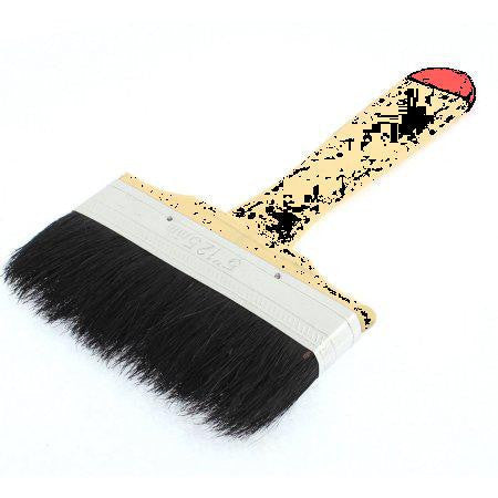 Oil Acrylic Painting Black Wide Flat Flexible Bistle Brush Tool