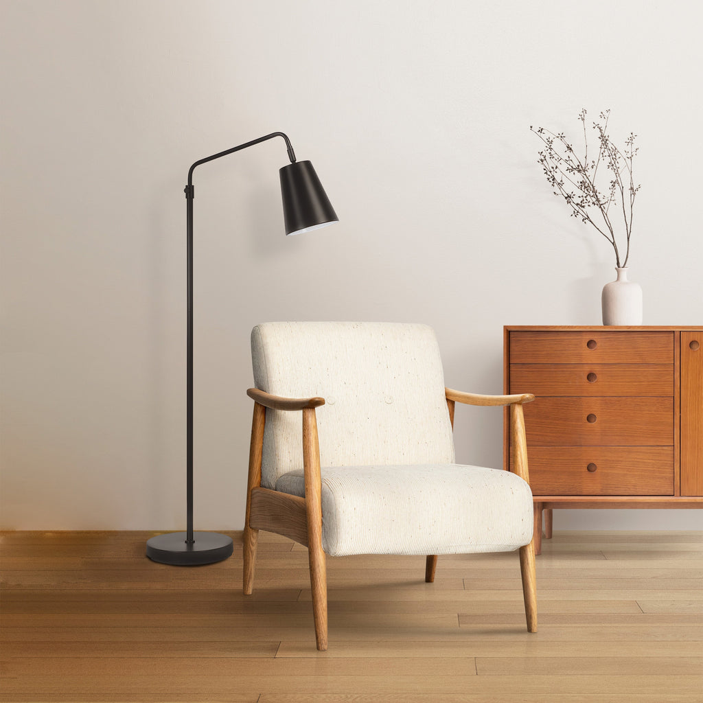 Everren Nottingham " Height Floor Lamp - Matte Black