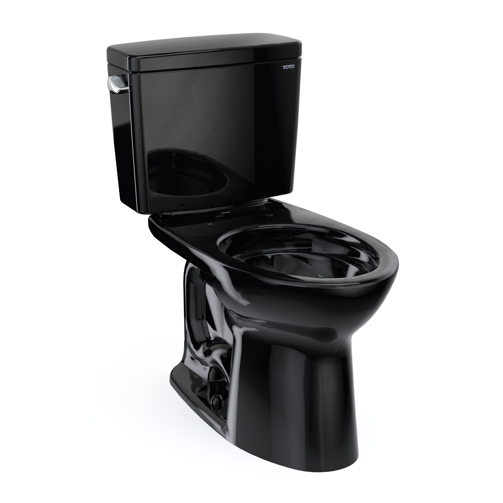 TOTO Drake Two Piece Elongated 1.6 GPF Universal Height Tornado Flush Toilet