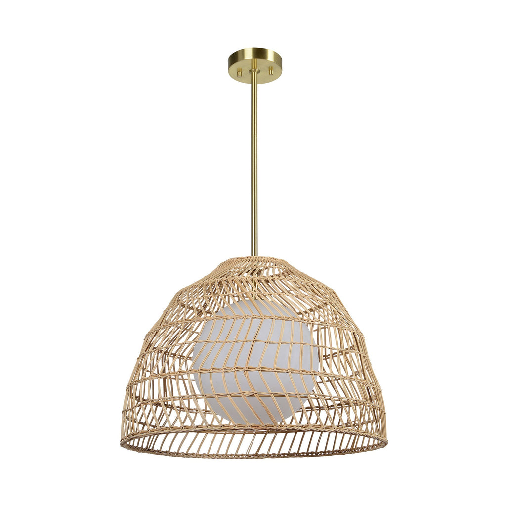 Renwil Palm 14" Length Ceiling Fixture - Brown