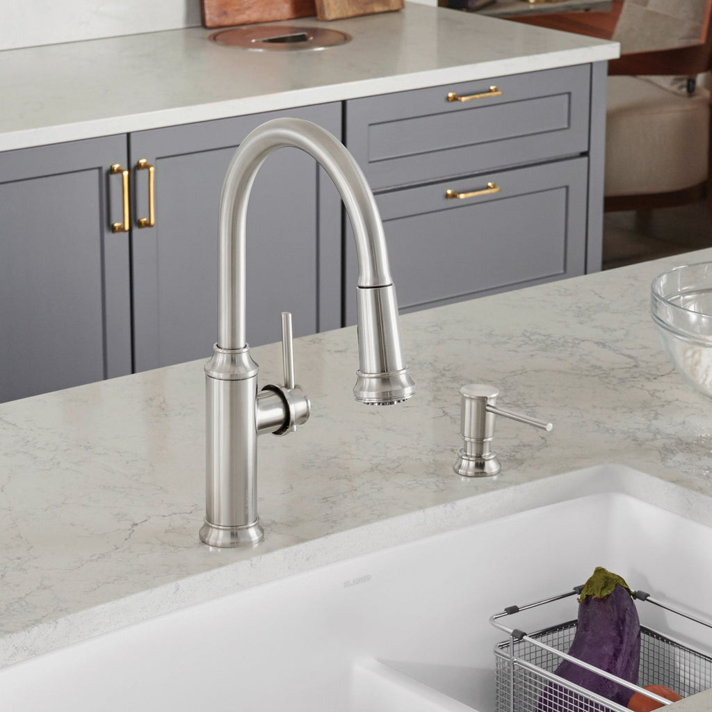 Blanco Empressa High Arc Pull-Down Dual-Spray Kitchen Faucet